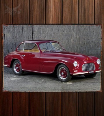 Металлическая табличка Ferrari 166 Inter Touring Coupe